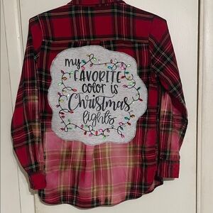 Old Navy Red Plaid Women's Top